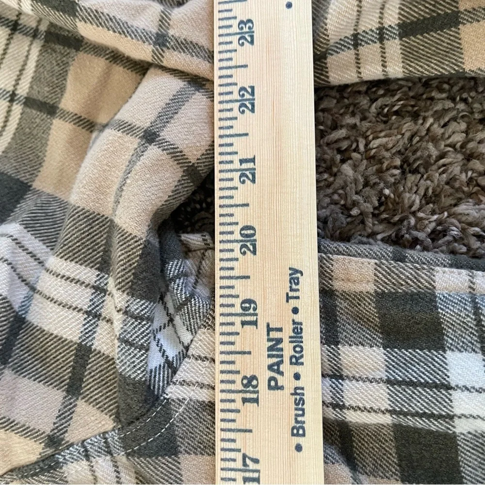 The North Face Long‎ Sleeve Plaid Flannel Button Down Shirt Men’s Size M Heavy